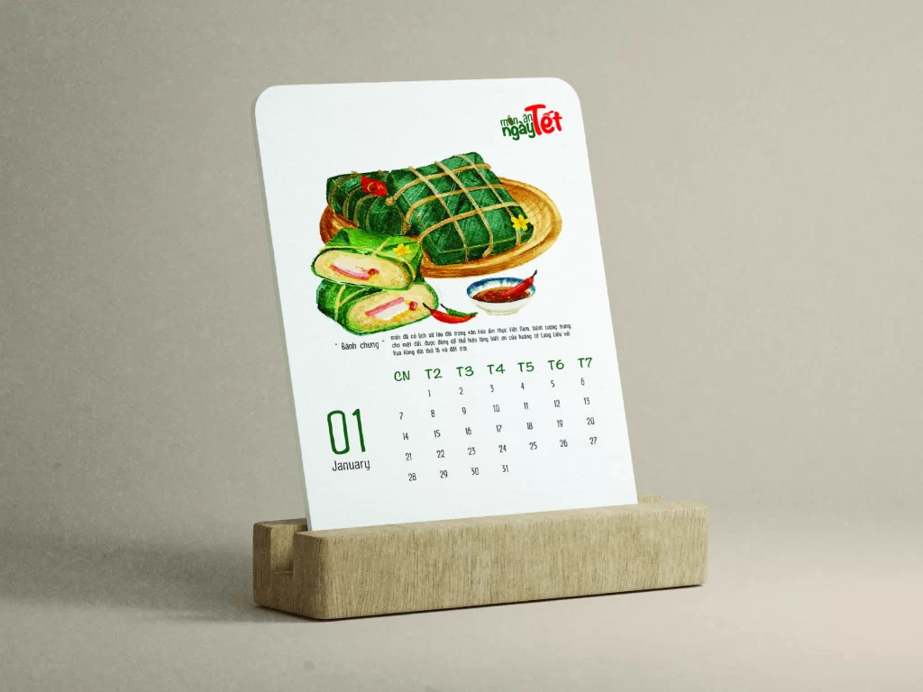 In lịch để bàn 1 tờ